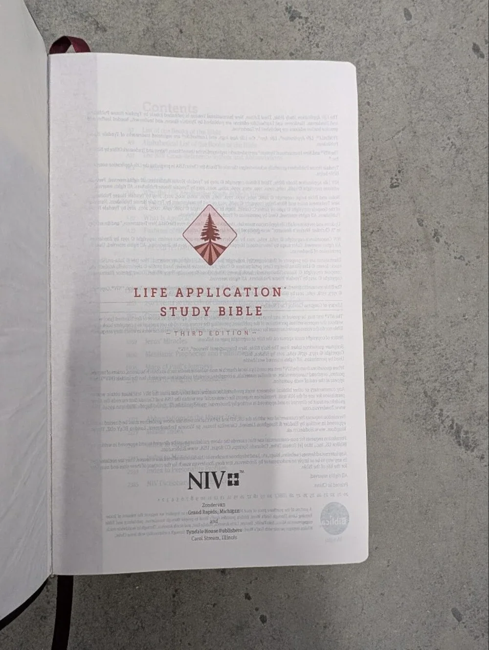 Personal Size NIV Life Application Study Bible By Zondervan 3rd Edition